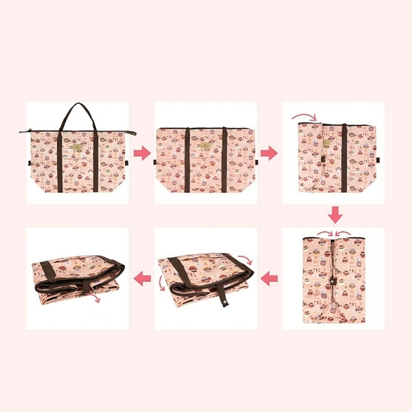 Waterproof Frenchie Extra Large Travel Tote Luggage Weekender Duffel Trolley - Picture 3 of 11